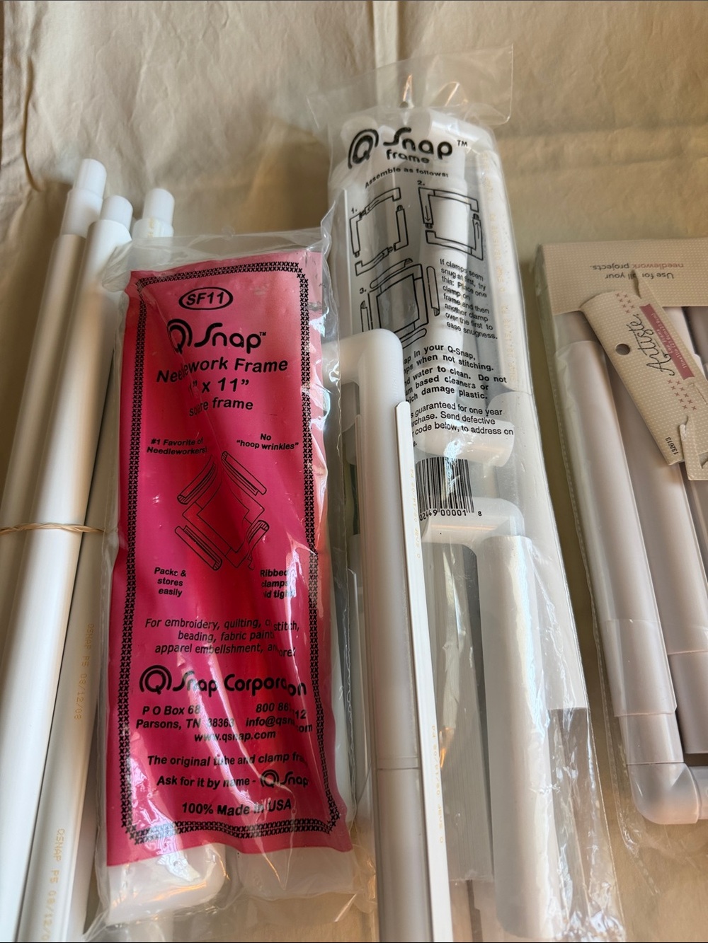 Snap White Needlework Frame Kits
